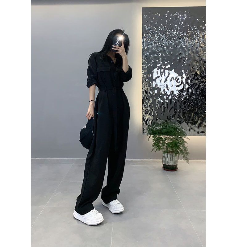 Fashion Loose Handsome Fried Street One-Piece Jumpsuit