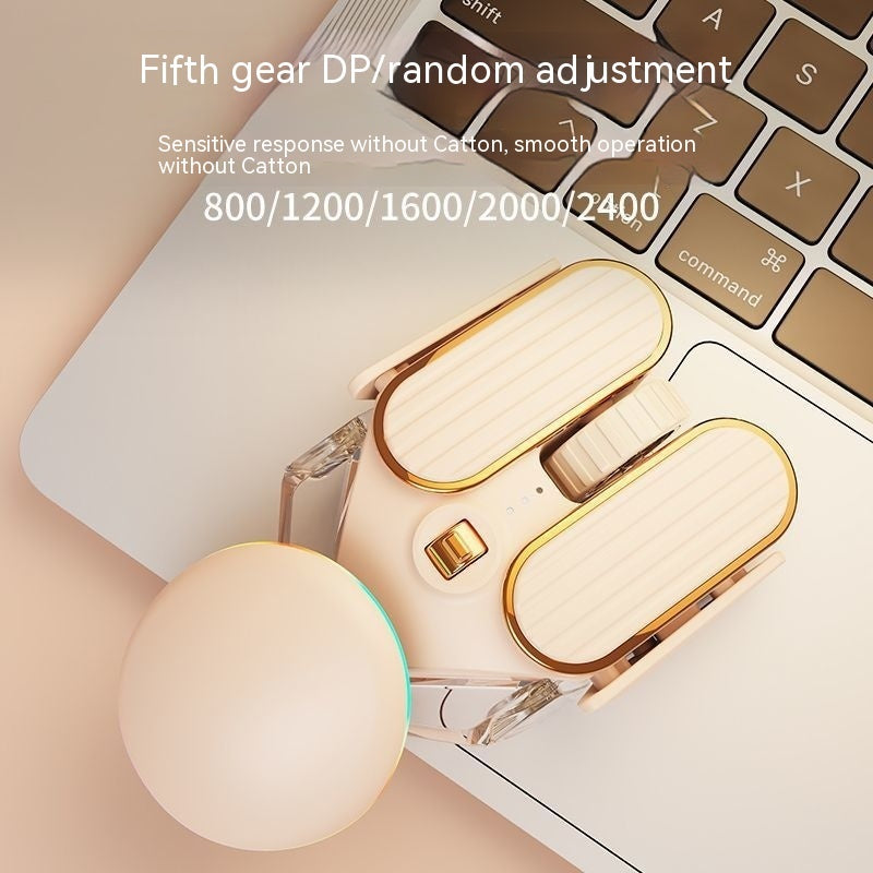 Science Fiction Wireless Bluetooth Dual-Mode Rechargeable Mute Mouse for Laptop Office