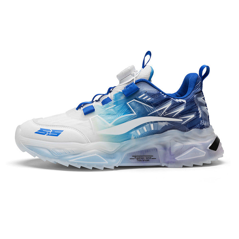 Breathable Mesh Rotating Buckle Low-Top Sports Shoes