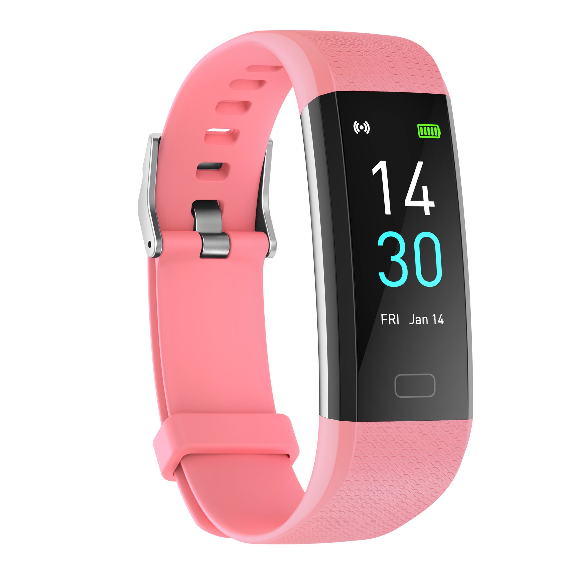 Smart Fitness Bracelet Watch with Heart Rate Meter and Step Counter