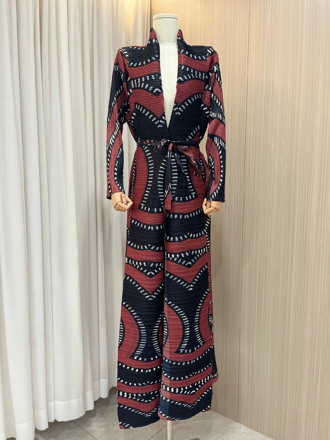 Trench polyvalent, abaya arabe élégante, imprimé