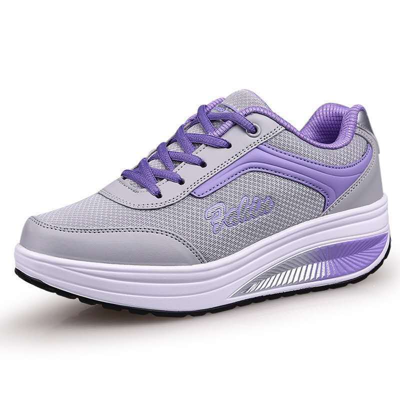 Women’s Travel Sports Single Shoes Middle Heel Heelless
