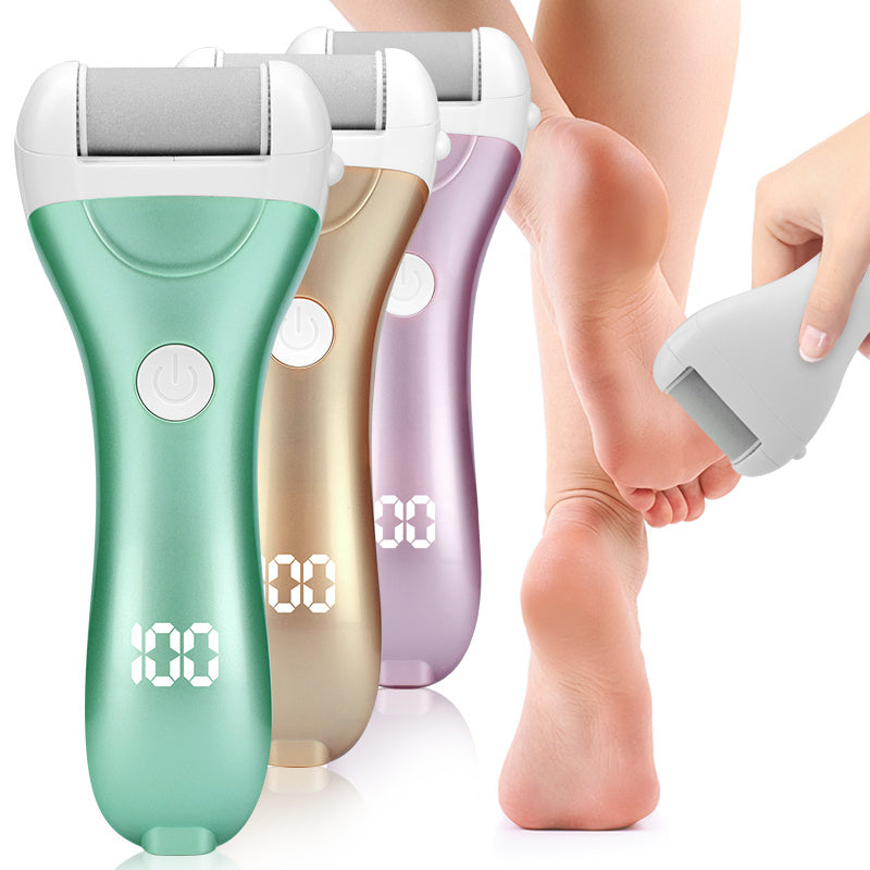 Charged Electric Foot File for Heels with Adjustable Speed LED Display Callus Remover Pedicure Tool