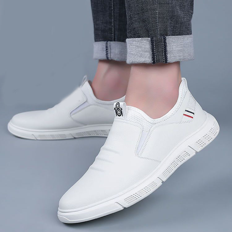 Men's Black White Casual Flats Walking Shoes