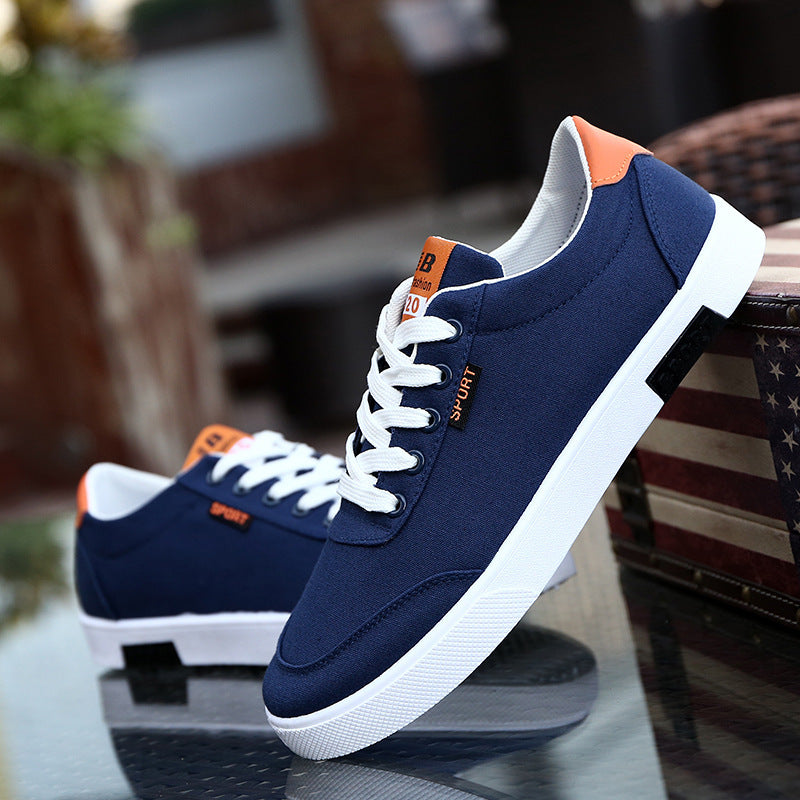 Chaussures en toile pour hommes, polyvalentes et décontractées