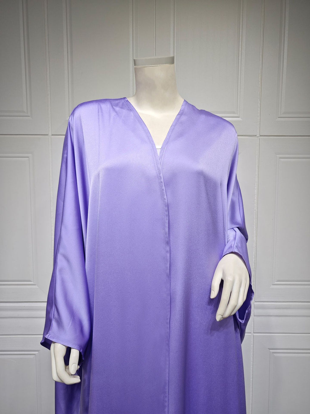 Soft Light Batwing Sleeve Apricot Purple Robe, Free Size
