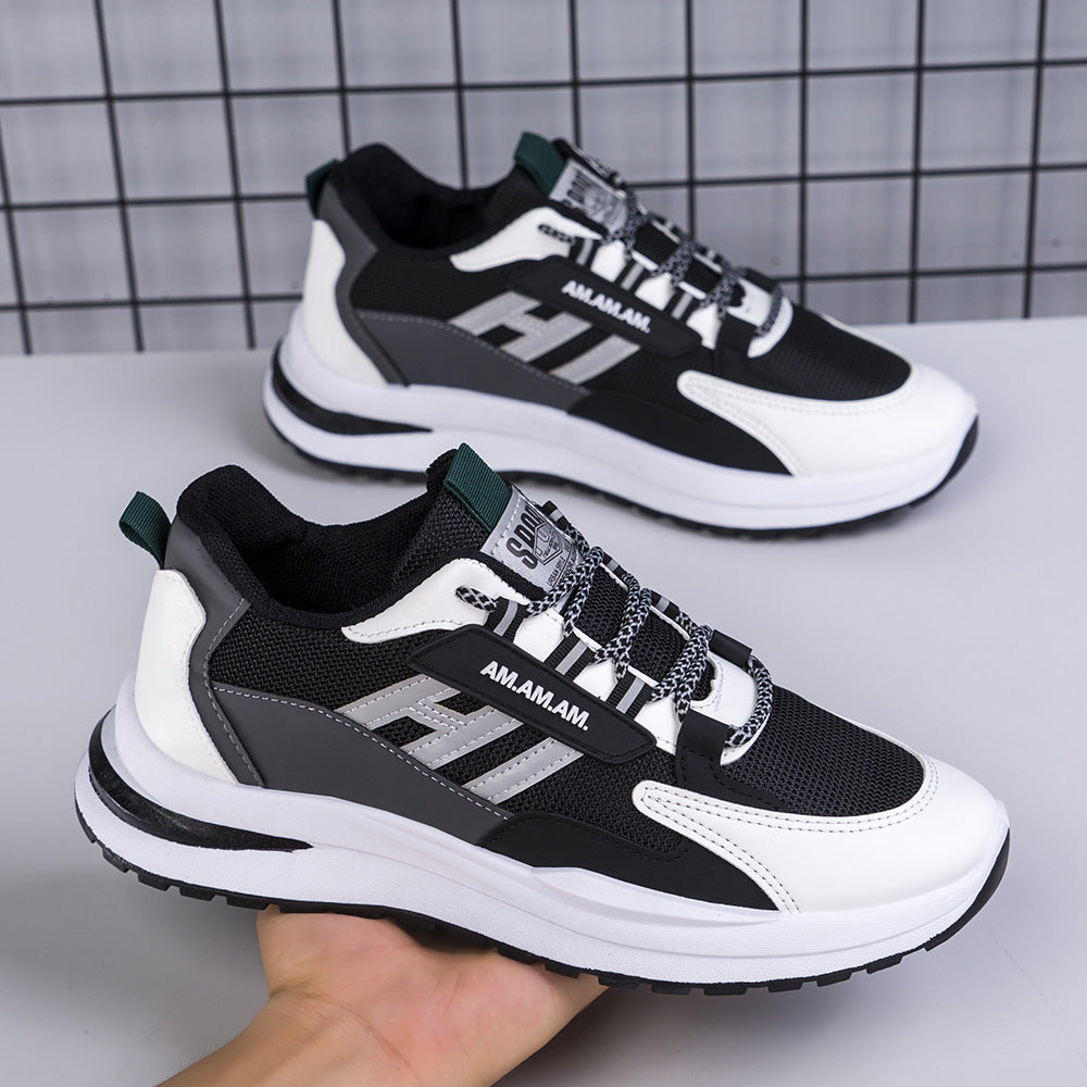 Men's White Sports Sneakers Running & Walking Shoes