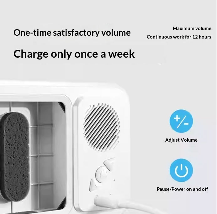 Support de téléphone étanche avec haut-parleur Bluetooth et rotation à 360° pour la salle de bain