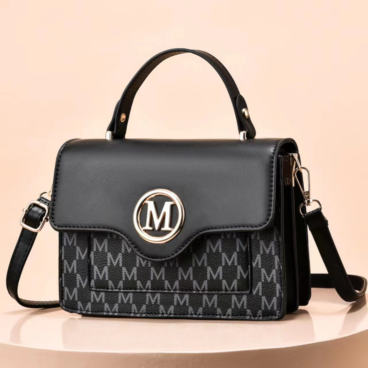 Sac à bandoulière imprimé pour femme - PU, plusieurs coloris, 22x16x8cm