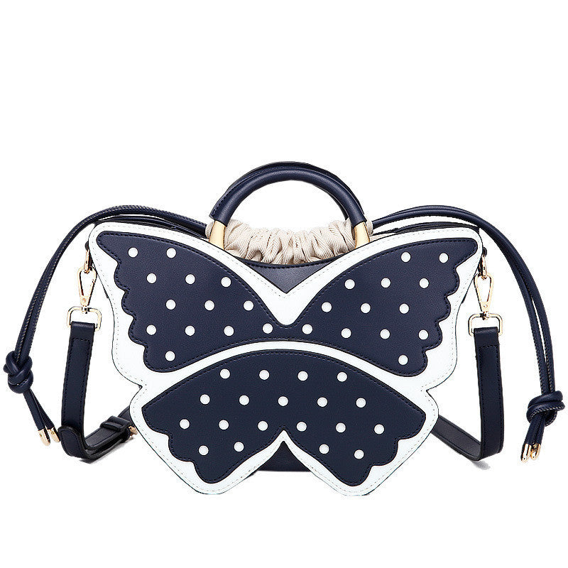 Sac en cuir PU gaufré bleu-vert vintage 13x11x21cm