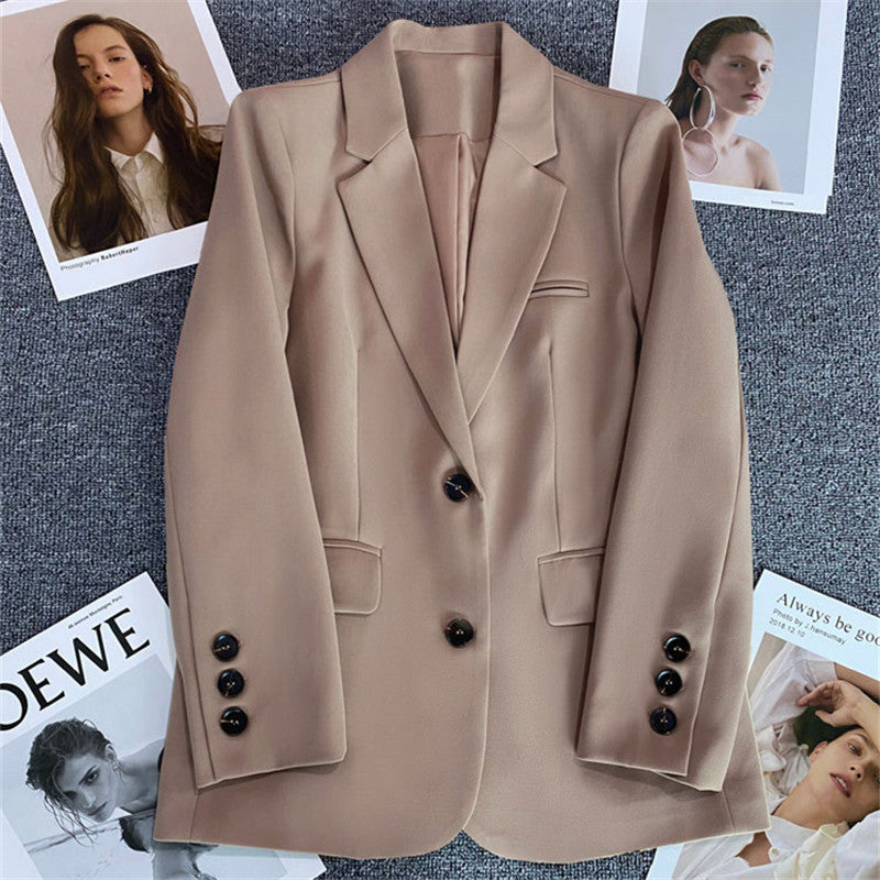 Casual Elegant Women's Business Suit Blazer Polyester