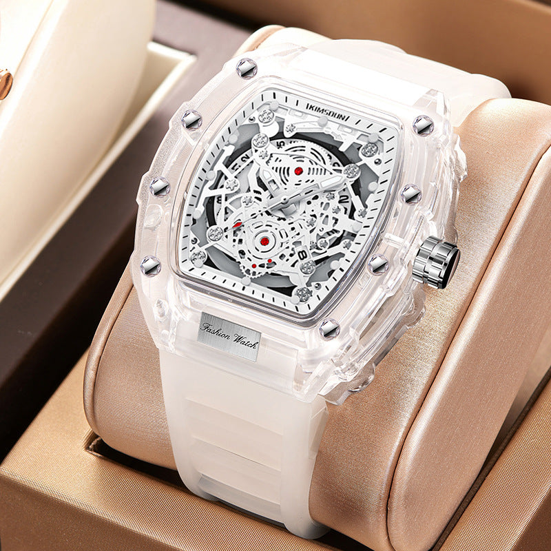 Fashionable Transparent Men’s Waterproof Quartz Watches