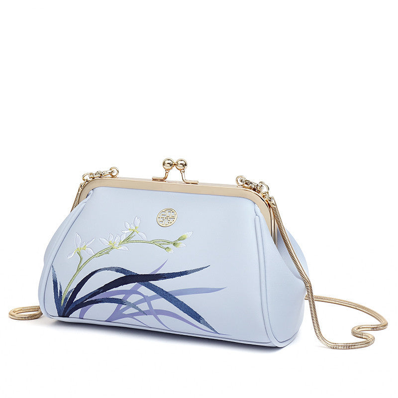 Exquisite Light Blue Ladies Shoulder Bag Birthday Gift
