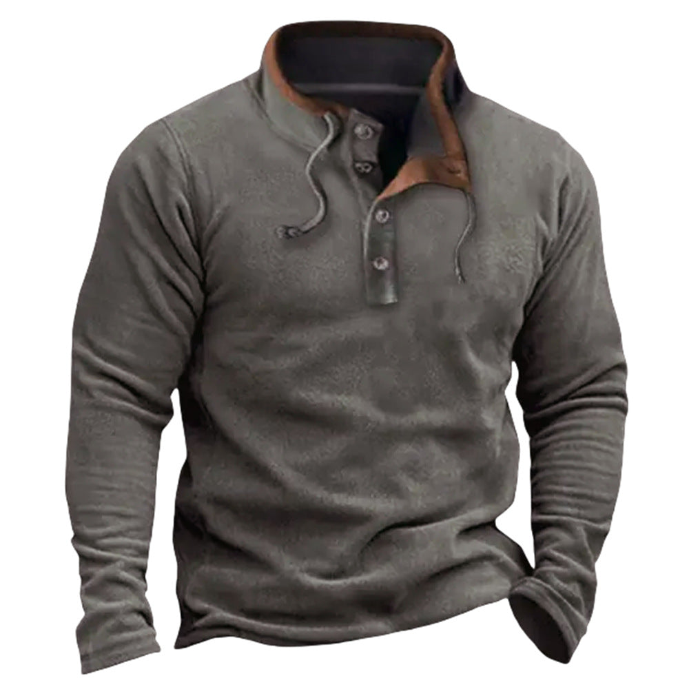 Manteau pull en molleton zippé décontracté pour hommes