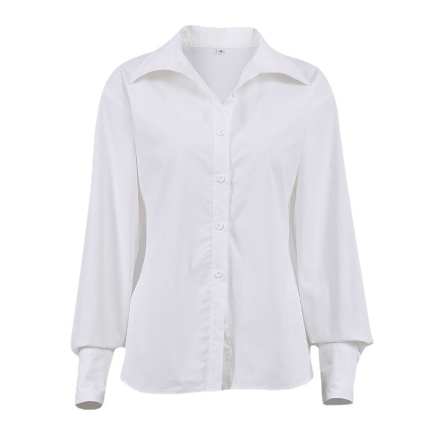 Women's Casual High-End White All-Match Cardigan