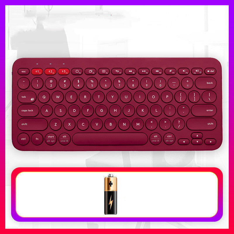 Bluetooth Wireless Keyboard for Mobile, Tablet & Notebook - Universal, ABS, 30x14x3cm, Multi-Color