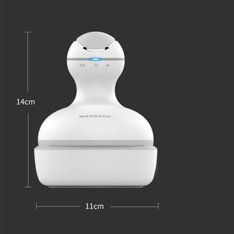 Masseur de tête électrique portable portable pour physiothérapie du cuir chevelu, griffes en silicone souple étanches