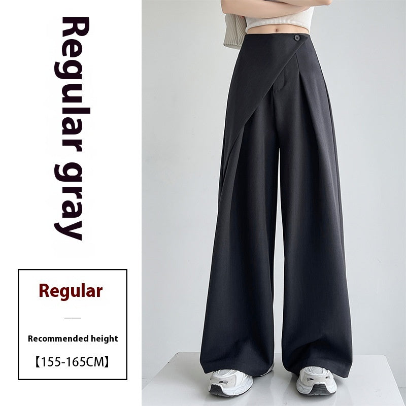 High-Grade Two-Piece Women's Suit with Wide-Leg Pants