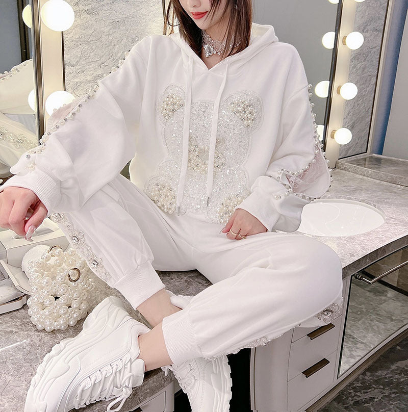 Women's Loose Long Sleeve Hooded Top Coat One Size Cotton