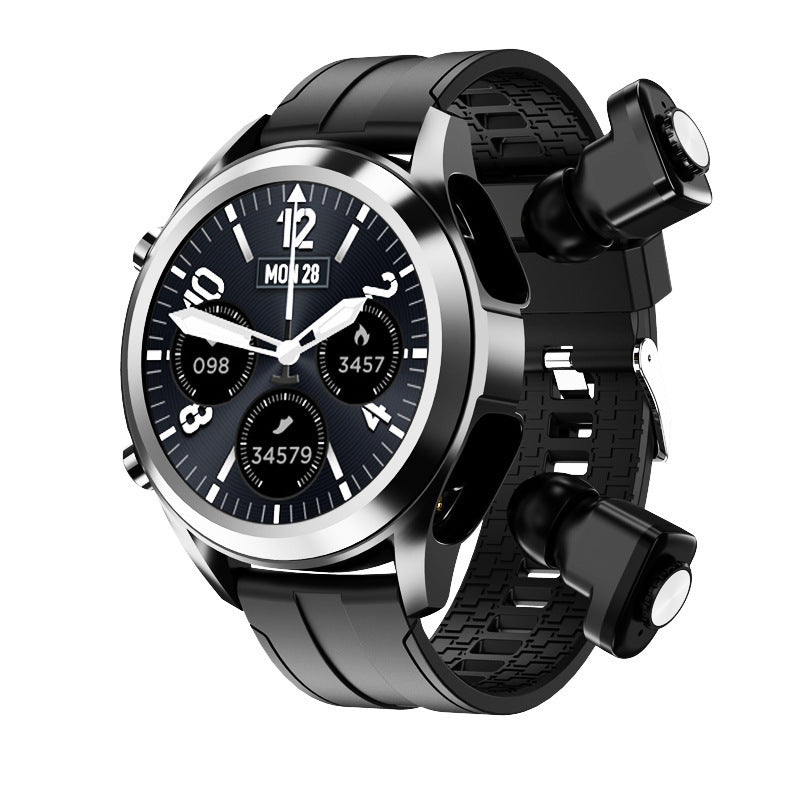 Men's Bluetooth Headset & Smartwatch with Heart Rate & Blood Pressure Monitor