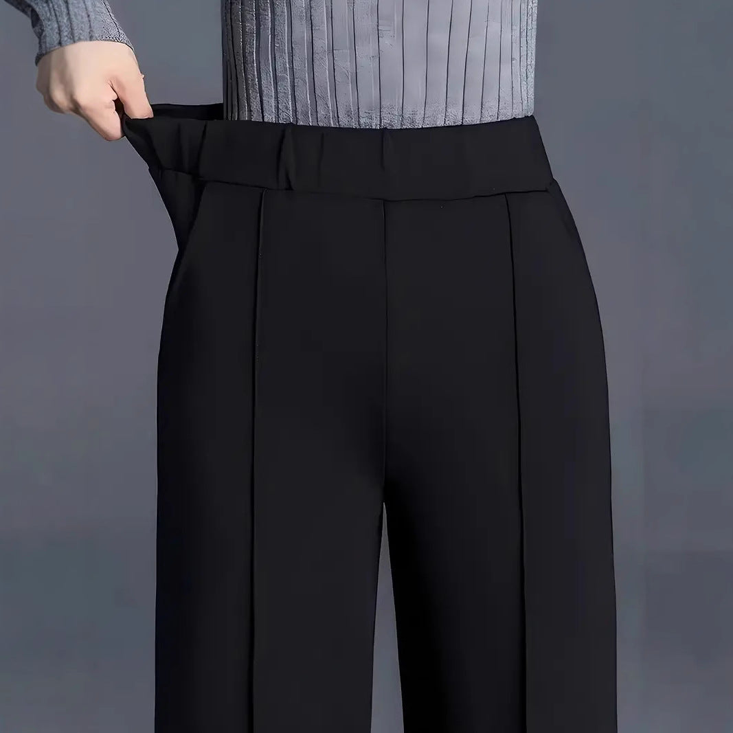 Women's Autumn Winter Wide Leg High Waist Loose Slimming Casual Pants