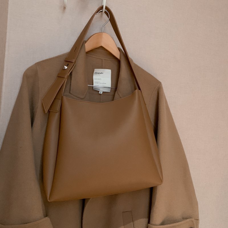One Shoulder Large Capacity Simple Bucket Bag