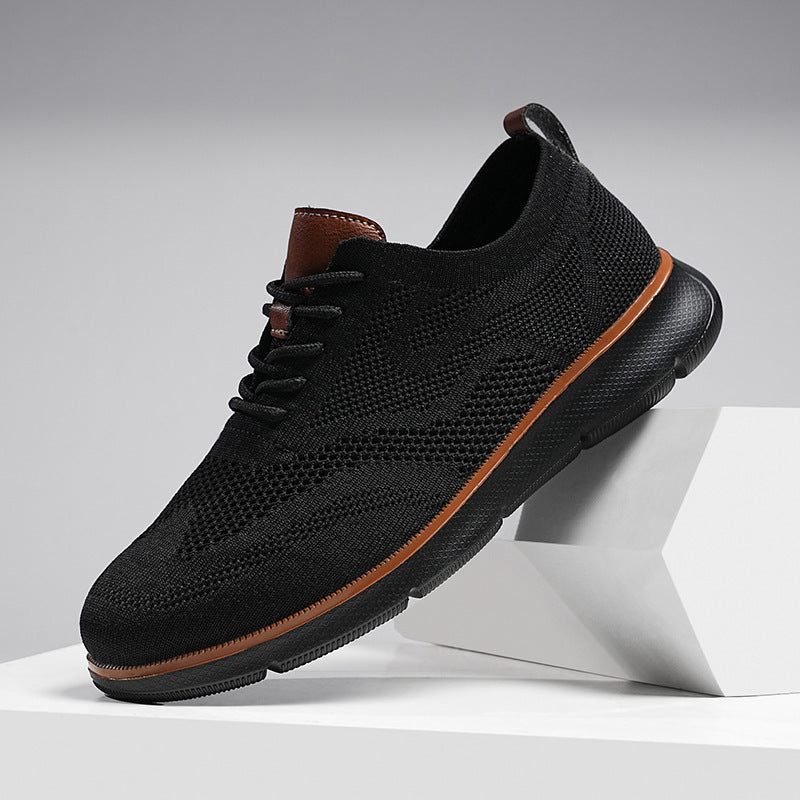 Men's Breathable Fly-Knit Casual Sneakers in Multiple Colors