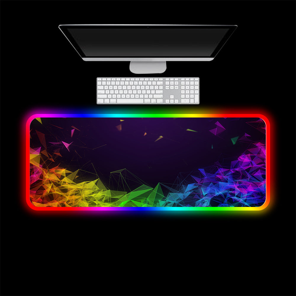 لوحة ماوس ألعاب مضيئة RGB LED كبيرة غير قابلة للانزلاق للمكتب