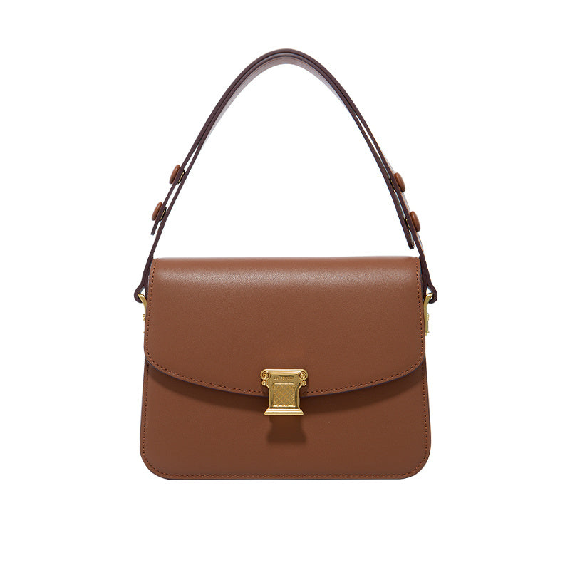 Sac carré bandoulière en cuir à une épaule