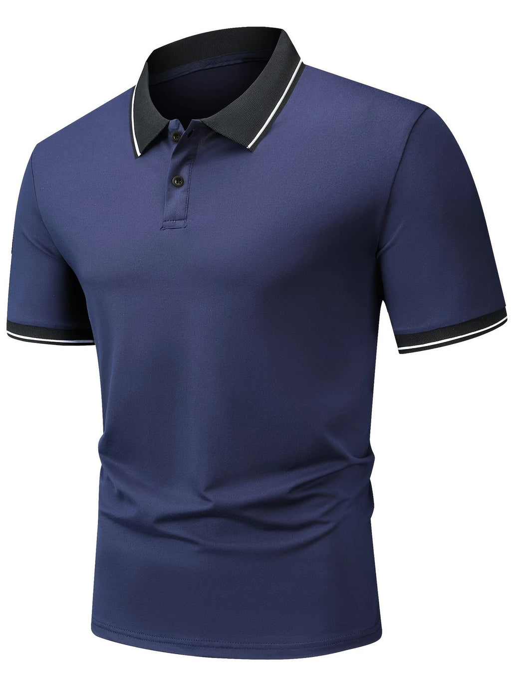 Slim Fit Polo Shirt Lapel Short Sleeve Golf Sports Top