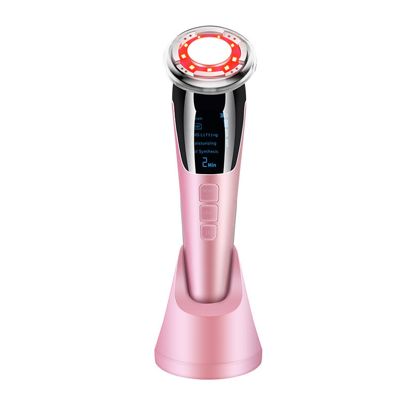 Ultrasonic LED Photon Vibration Light Therapy Micro-Current Beauty Massager