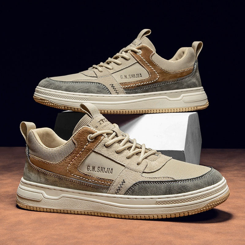 Men's Spring Retro Casual Leather Sports Shoes All-Matching