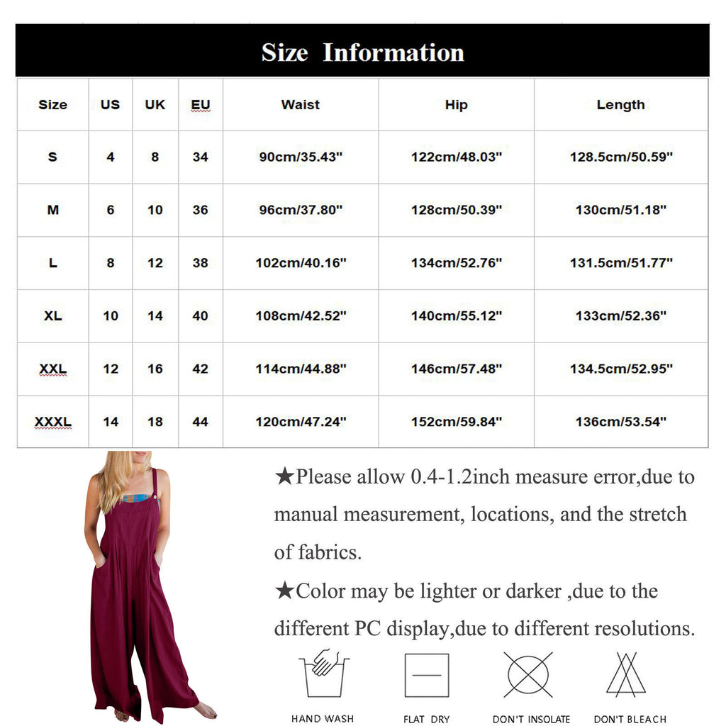 Sling Solid Color High-Waist Pocket Trousers Jumpsuit