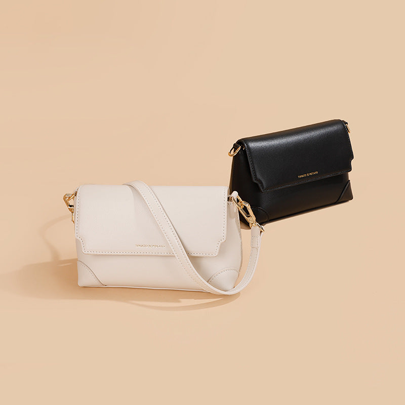 High-Grade Genuine Leather Small Square Crossbody Bag for Women – Spring Style
