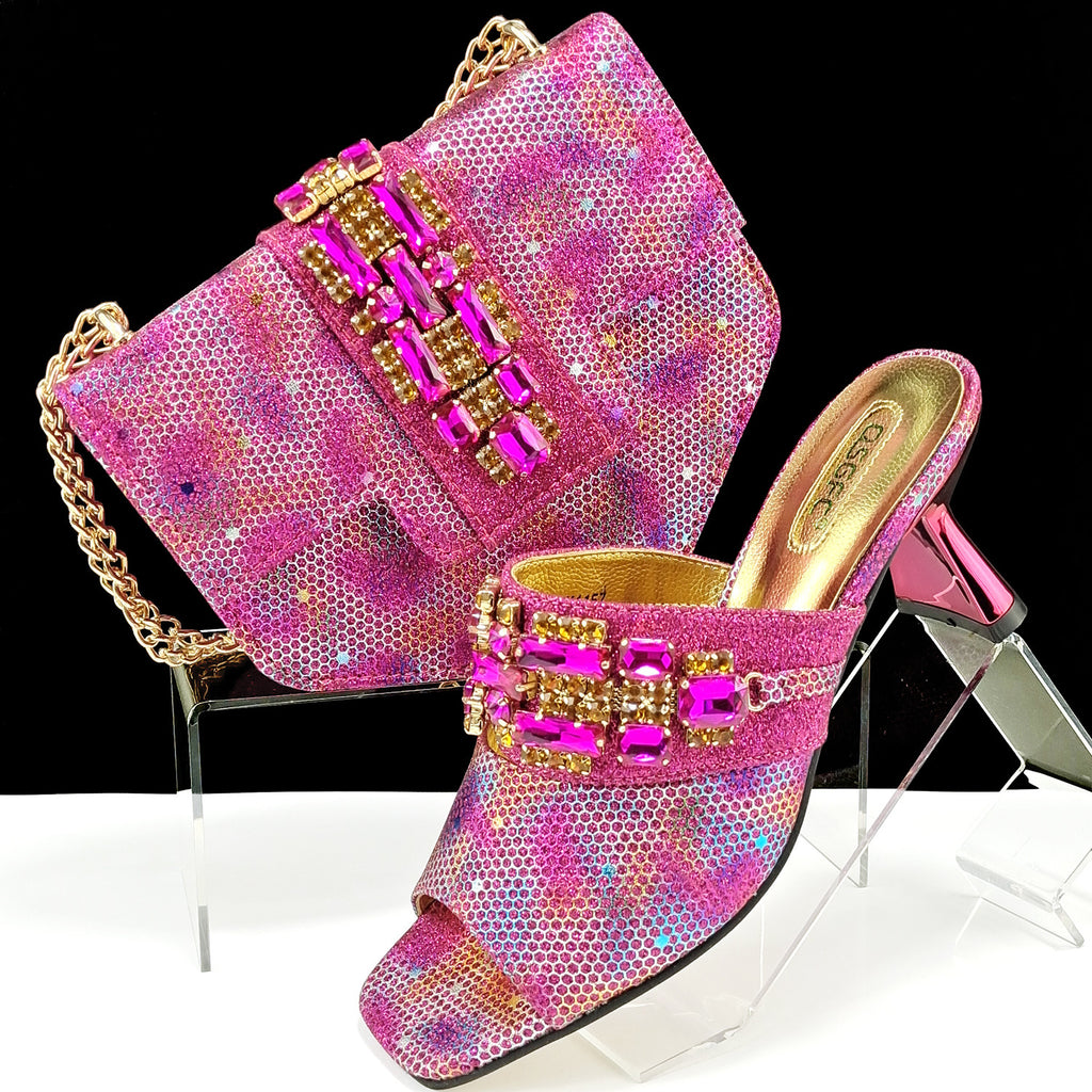 Women's Camouflage High Heel Shoes & Bag Set Sizes 38-43