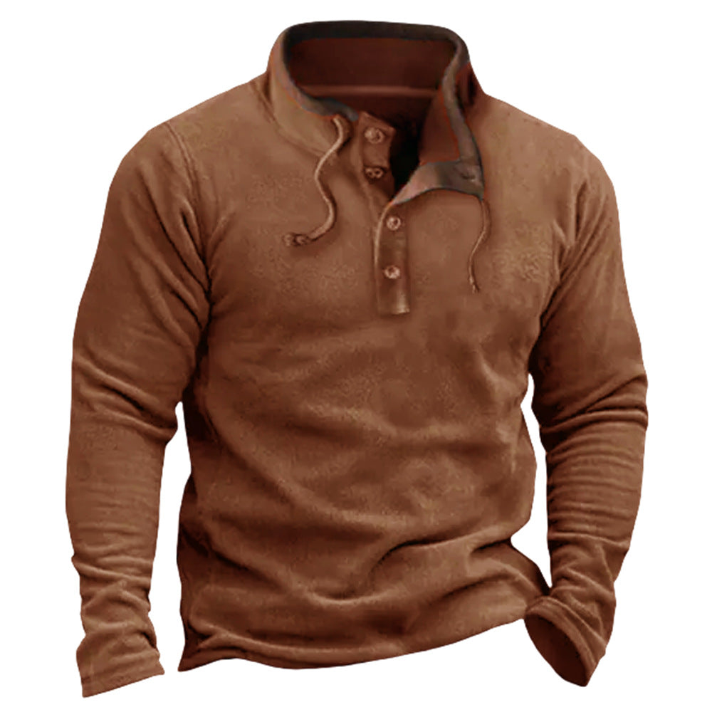Manteau pull en molleton zippé décontracté pour hommes