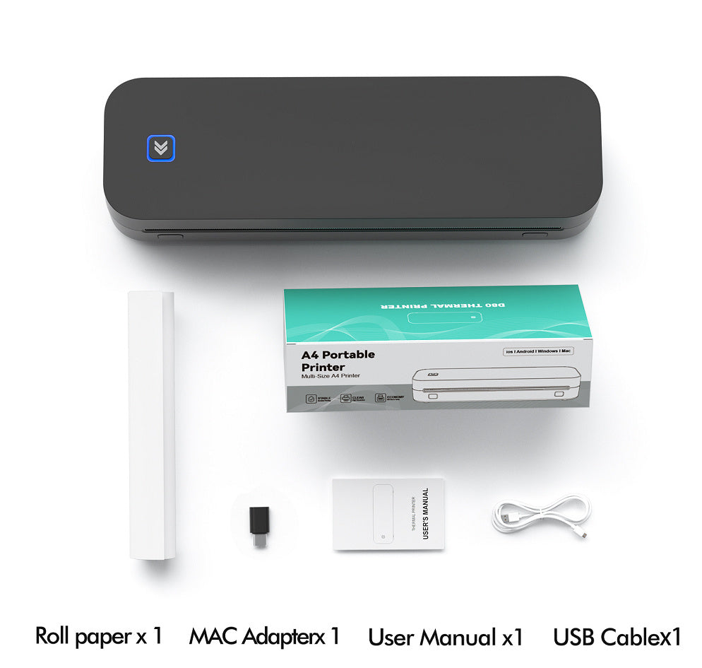 A4 HD Wide-Width Bluetooth Thermal Printer for Home Use