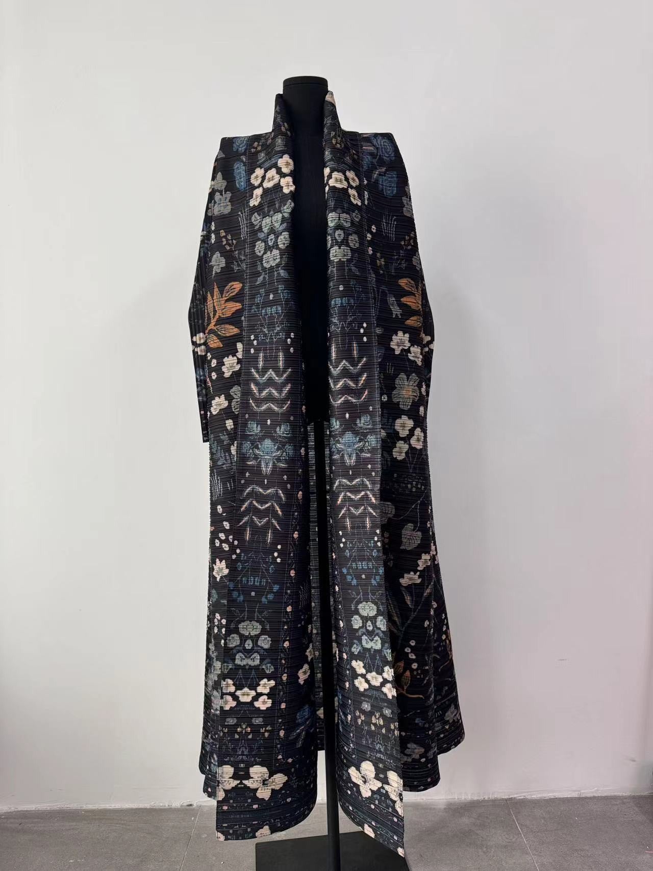 Trench polyvalent, abaya arabe élégante, imprimé