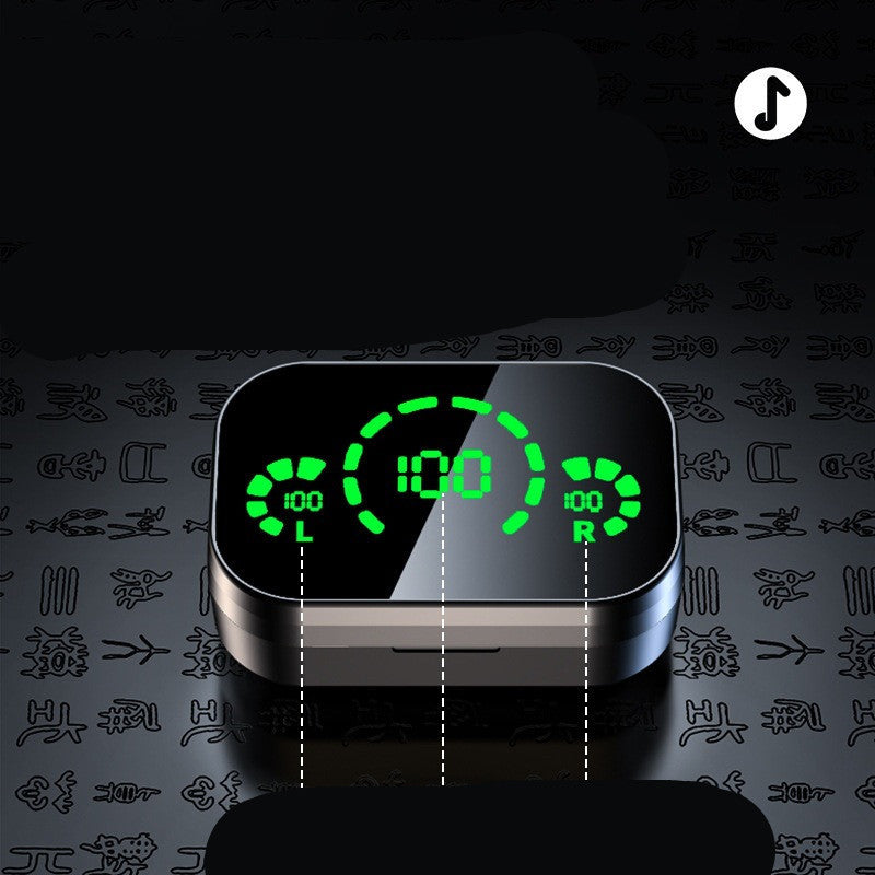 TWS Wireless Earbuds with Smart LED Display & Breathing Light Effect