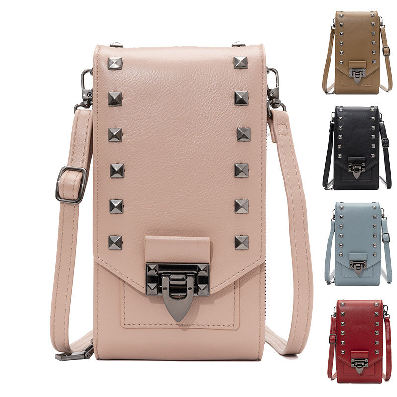 Rivet Design Shoulder Bags Mobile Phone Crossbody Bags
