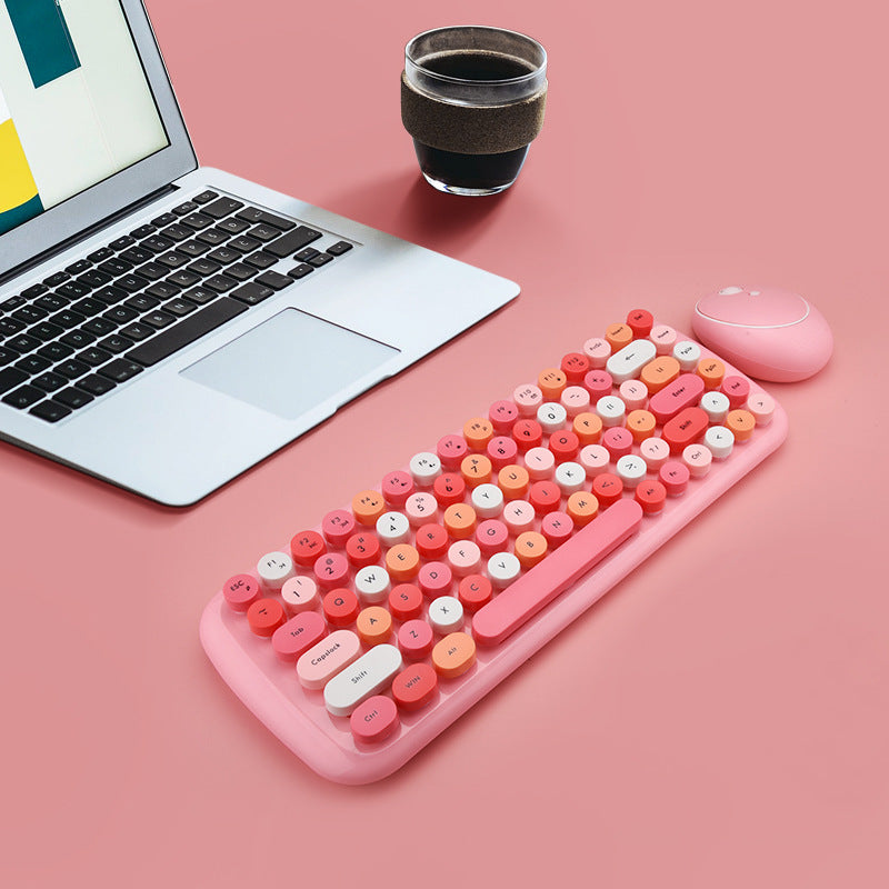 Office Mini Wireless 2.4G Keyboard and Mouse Set