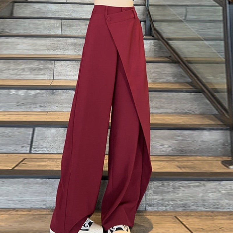 Plus Size Wide-Leg Autumn Trousers for Women