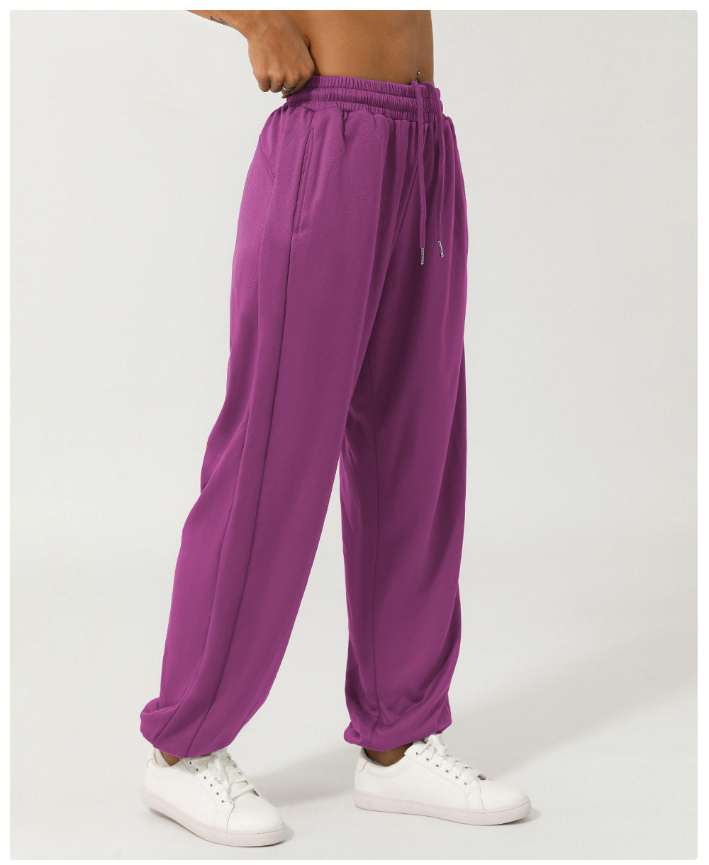 European And American Loose Tappered Track Sweatpants