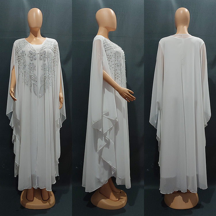 Plus Size Muslim Robe Long Dress Saudi Style European American Gown