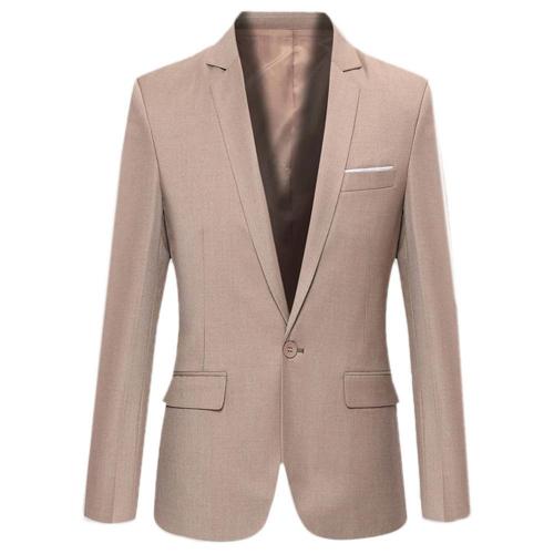 Men's Casual Slim Fit Office Blazer Cotton Blend