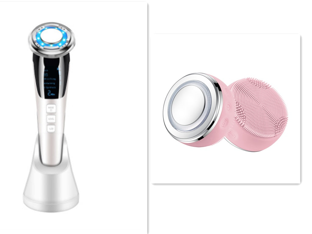Ultrasonic LED Photon Vibration Light Therapy Micro-Current Beauty Massager