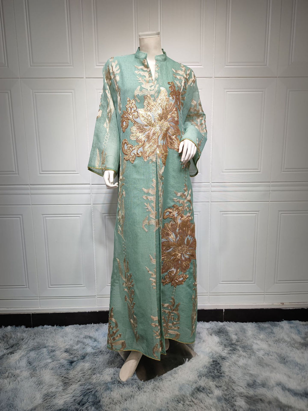 Robe à Paillettes Moyen-Orient Robe de Soirée de Célébrité de Luxe Léger Musulmane