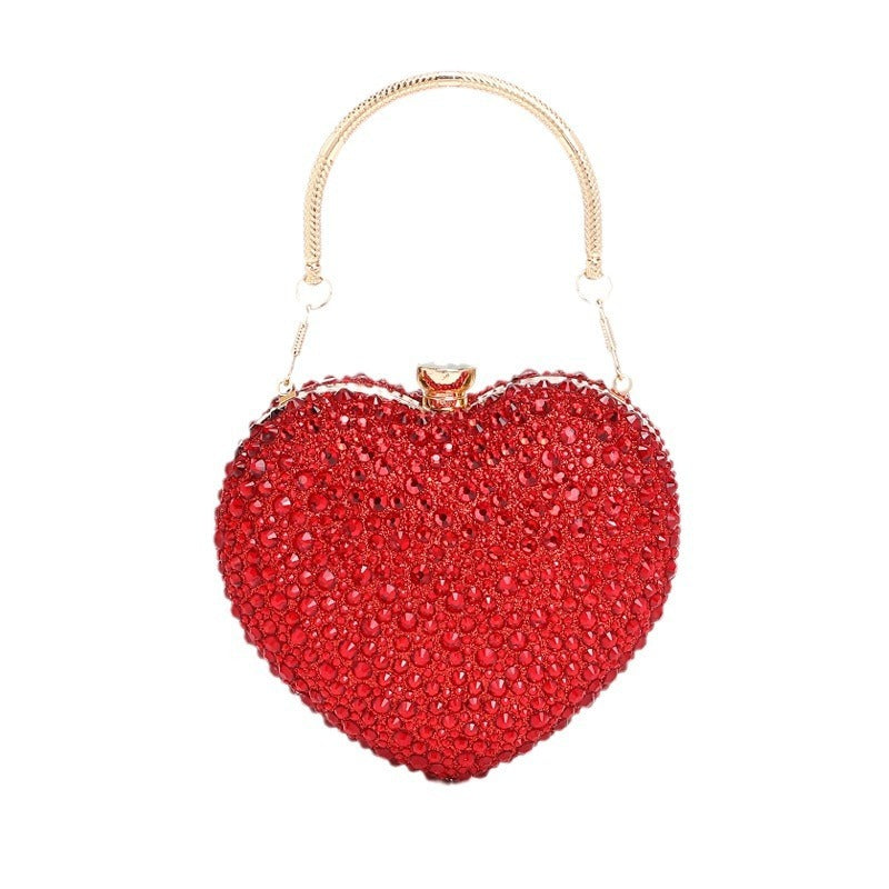Sac à bandoulière croisé en chaîne incrustée de diamants