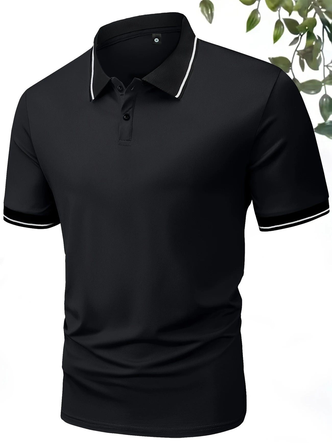 Slim Fit Polo Shirt Lapel Short Sleeve Golf Sports Top