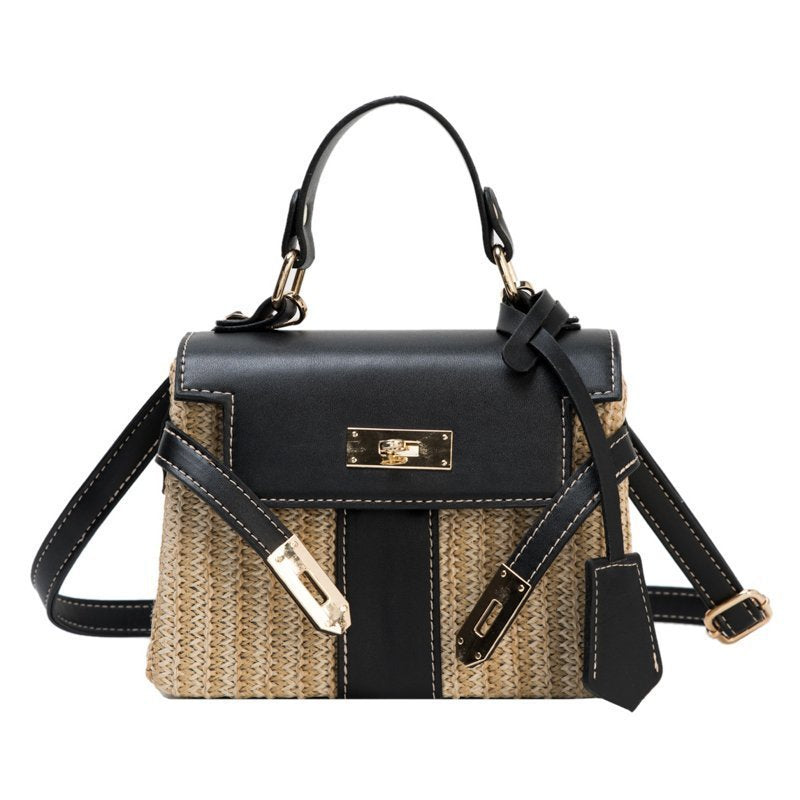 Summer Single Piece Straw Woven Handbag for Women